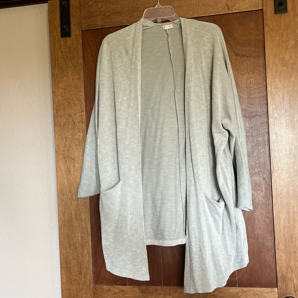 Light grey cardigan!